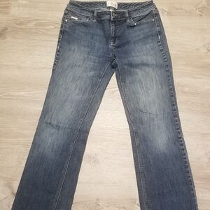 White House Black Market Women's Boot-Cut Jeans in Faded Blue